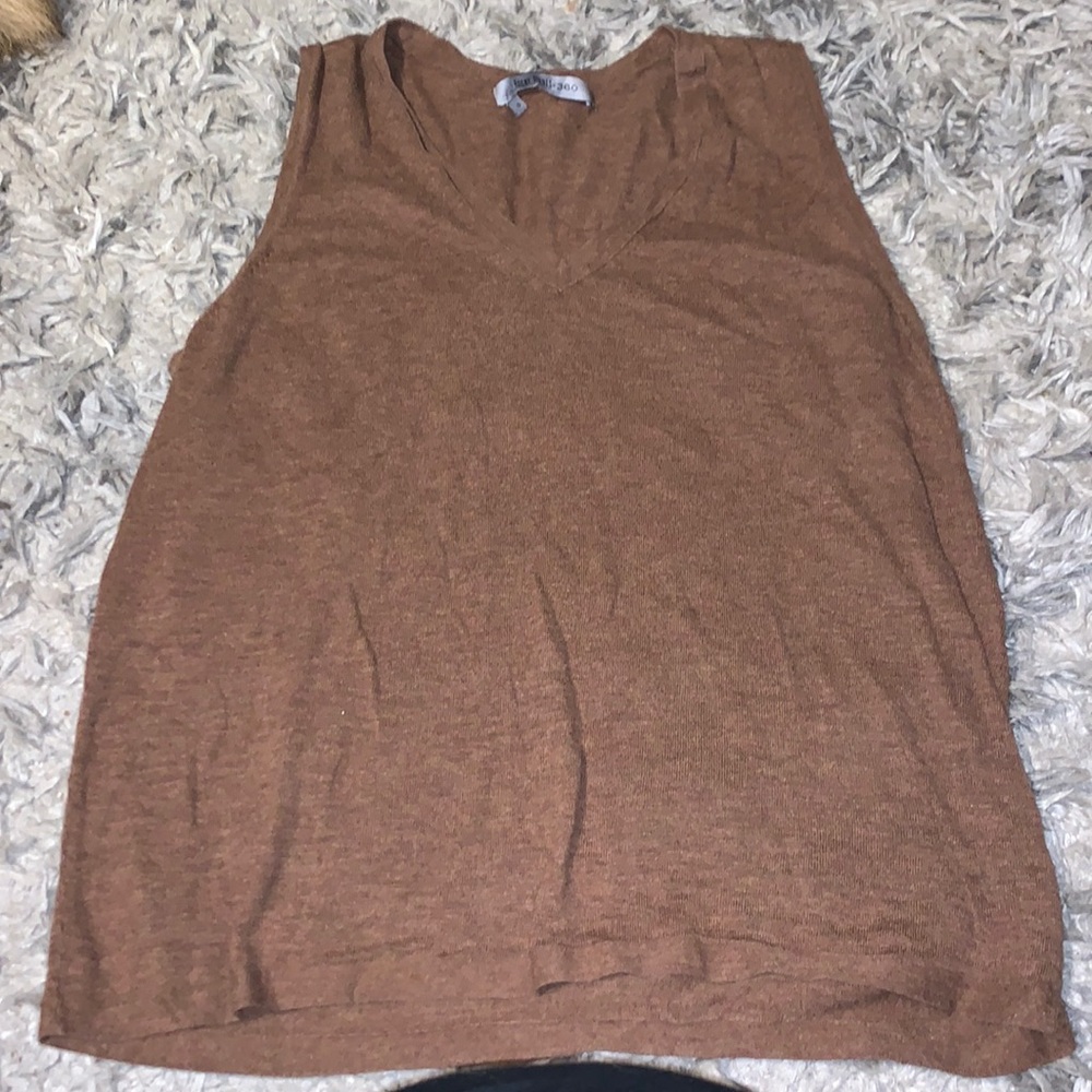 Rocky Barnes x 360 Brown 100% Cotton TankTop blouse